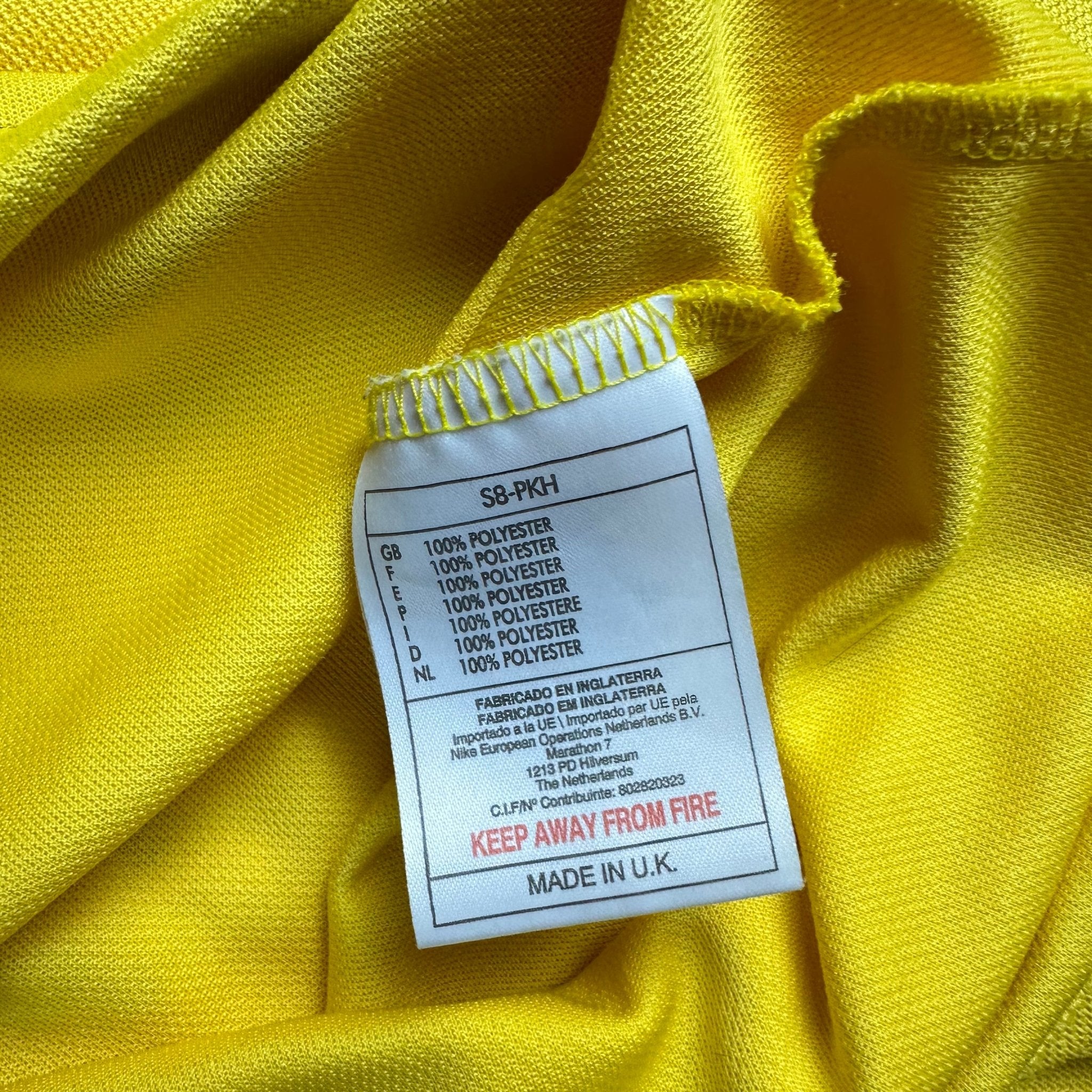 Brazil 1998 Home Shirt (L) Ronaldo 9 - Kitplug