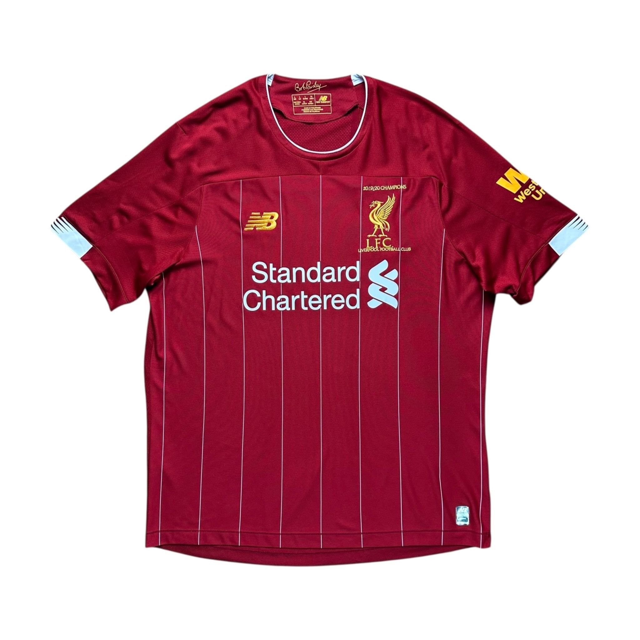 Liverpool 2019 - 20 Home Shirt “Champions” Stitched (L) M.Salah 11 - Kitplug