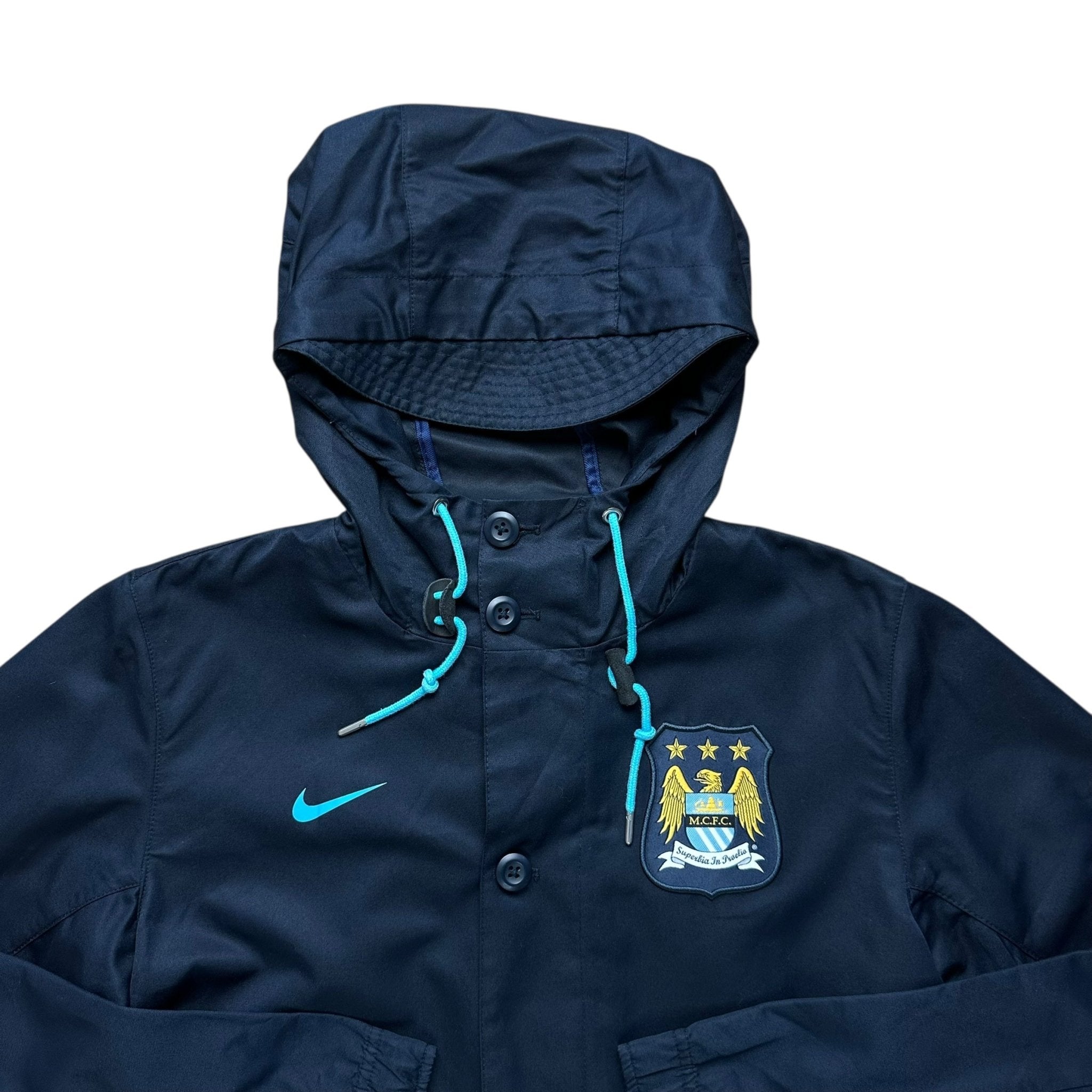 Manchester City 2013 - 14 Hooded Jacket (S) - Kitplug
