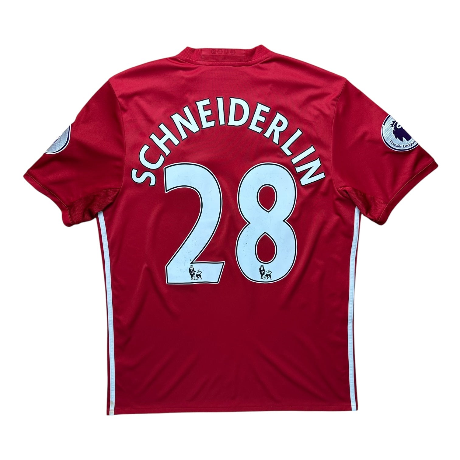 Manchester United 2016 - 17 Home Shirt (L) Schneiderlin 28 - Kitplug