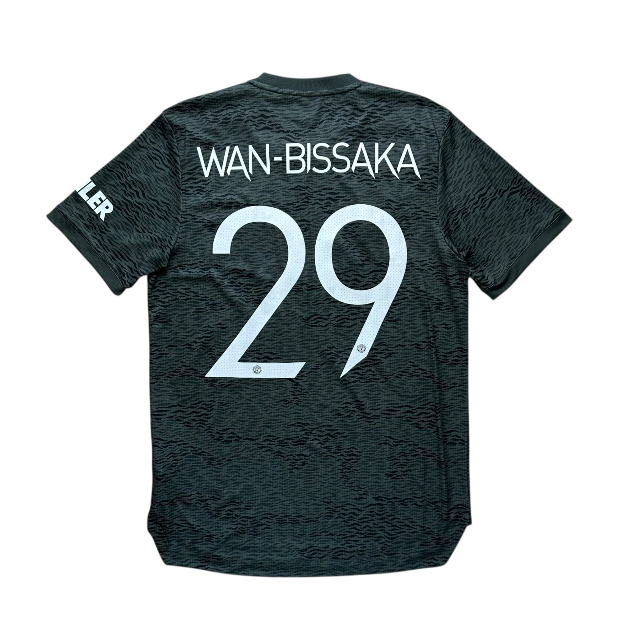 Manchester United 2020 - 21 Authentic Away Shirt (M) Wan - Bissaka 29 - Kitplug